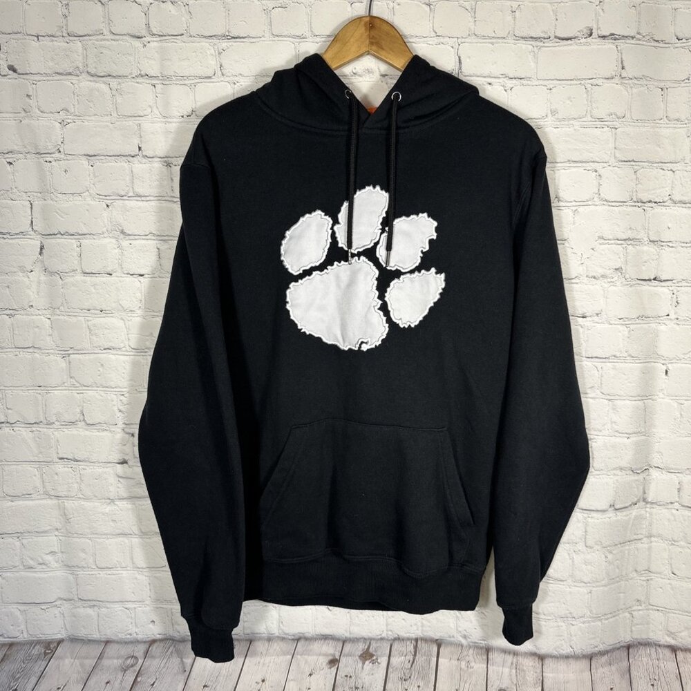 Clemson Tigers Hoodie  Mens Small  Black Colosseum Football Pullover Embroidered